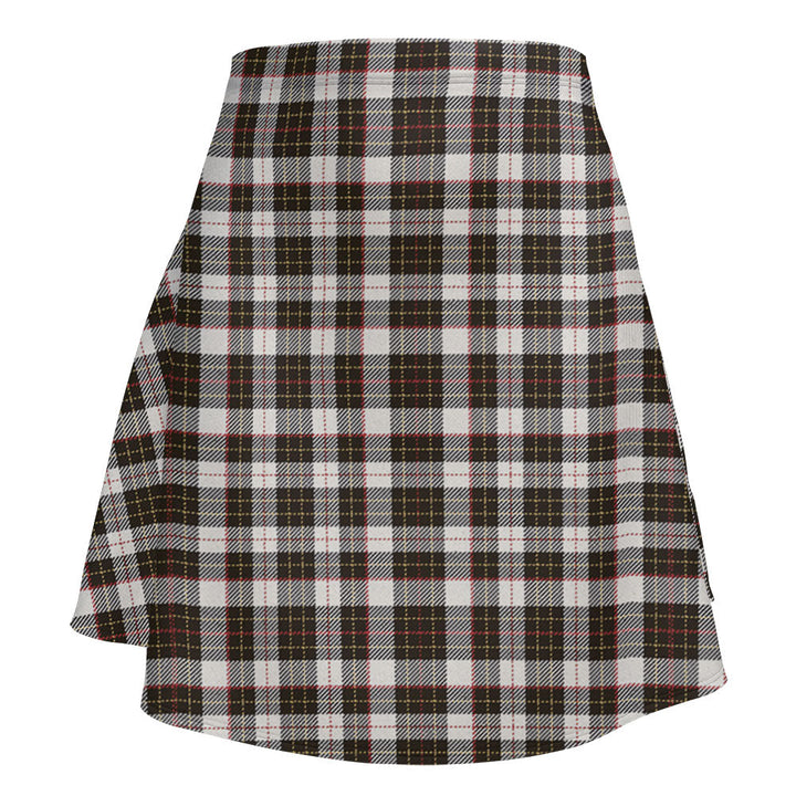 Brodie Black & White Weathered Clan Badge Tartan Flared Skirt