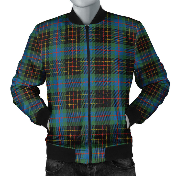 Brodie Hunting Ancient Clan Badge Tartan Bomber Jacket