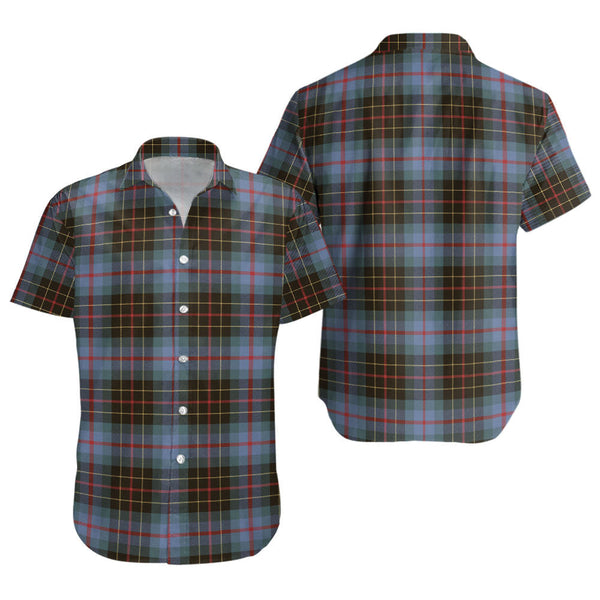 Brodie Hunting Weathered Clan Badge Tartan Short Sleeve Shirt
