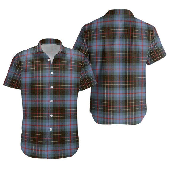 Brodie Hunting Weathered Clan Badge Tartan Short Sleeve Shirt