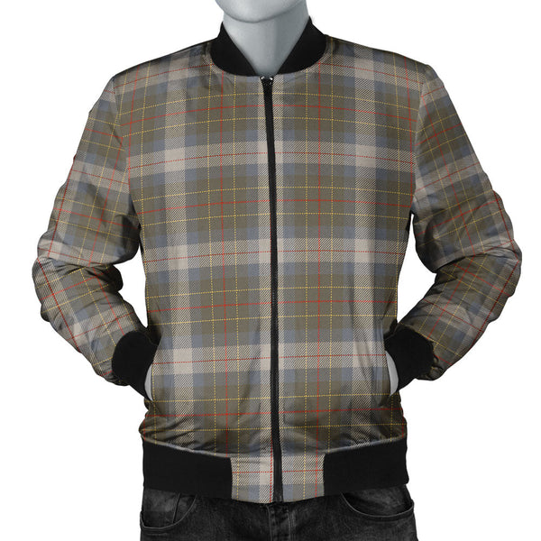 Brodie Silver (Brodie Muted) Ancient Clan Badge Tartan Bomber Jacket