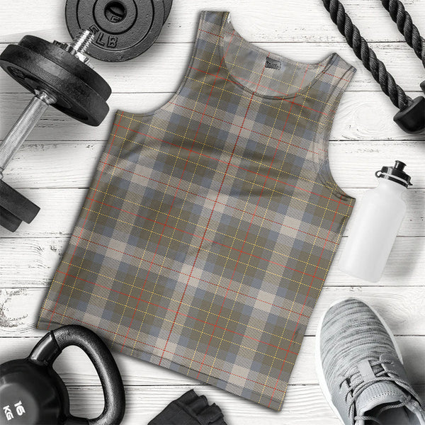 Brodie Silver (Brodie Muted) Ancient Clan Badge Tartan Men Tank Top
