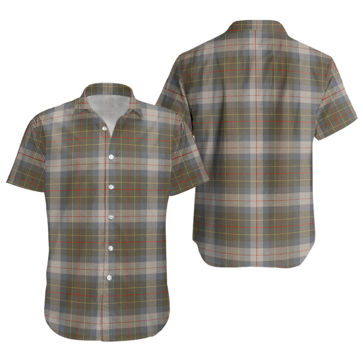 Brodie Silver (Brodie Muted) Ancient Clan Badge Tartan Short Sleeve Shirt