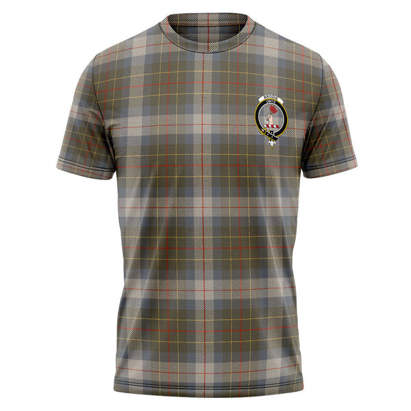 Brodie Silver (Brodie Muted) Ancient Clan Badge Tartan T-Shirt