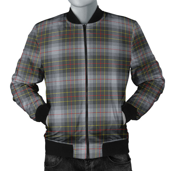 Brodie Silver (Brodie Muted) Modern Clan Badge Tartan Bomber Jacket
