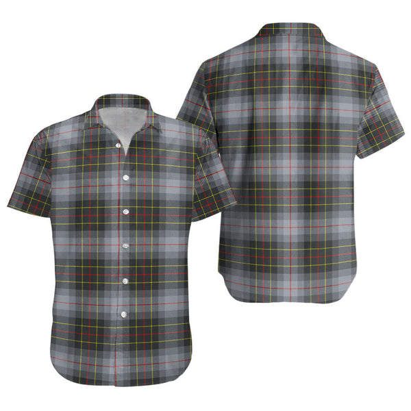 Brodie Silver (Brodie Muted) Modern Clan Badge Tartan Short Sleeve Shirt