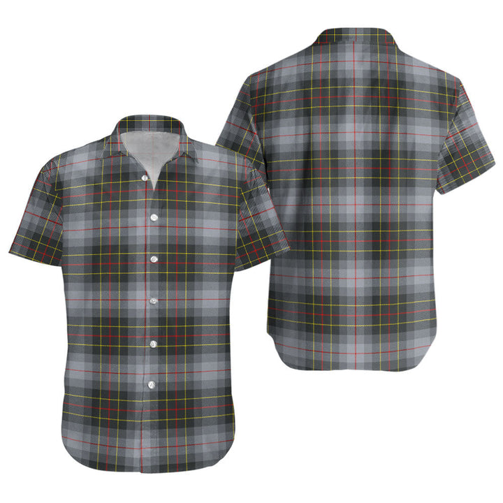 Brodie Silver (Brodie Muted) Modern Clan Badge Tartan Short Sleeve Shirt