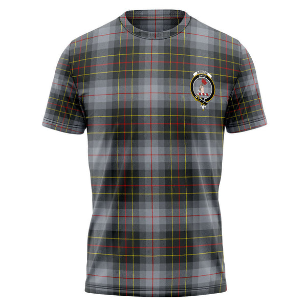 Brodie Silver (Brodie Muted) Modern Clan Badge Tartan T-Shirt