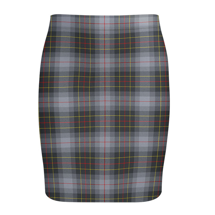 Brodie Silver (Brodie Muted) Modern Tartan Fitted Skirt