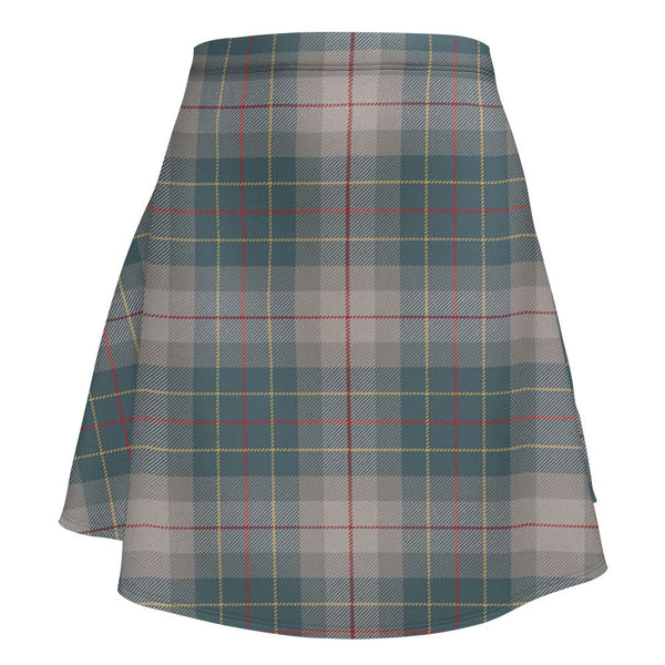 Brodie Silver (Brodie Muted) Weathered Clan Badge Tartan Flared Skirt