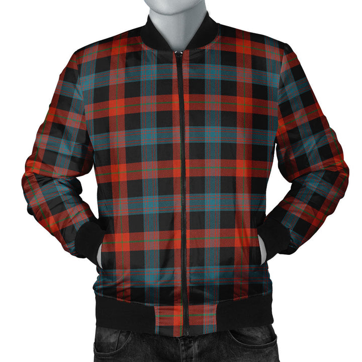 Brown (Broun) Ancient Clan Badge Tartan Bomber Jacket