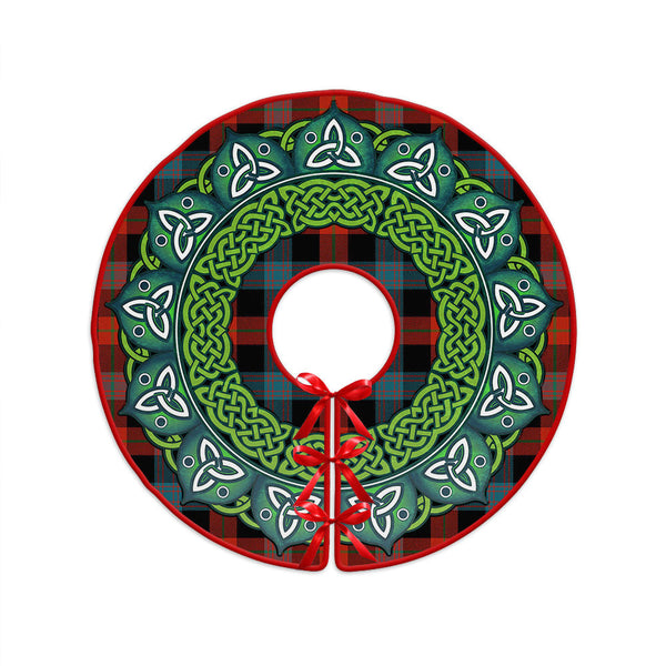 Brown (Broun) Ancient Clan Badge Tartan Christmas Tree Skirt Heritage Holiday Decor