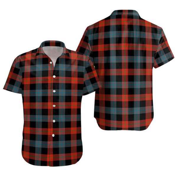 Brown (Broun) Ancient Clan Badge Tartan Short Sleeve Shirt