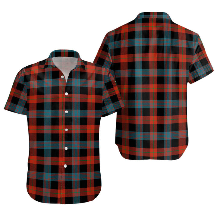 Brown (Broun) Ancient Clan Badge Tartan Short Sleeve Shirt