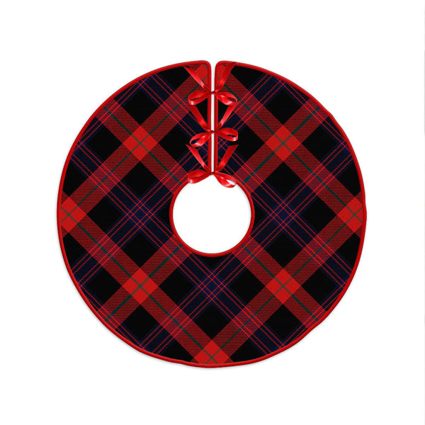 Brown (Broun) Modern Clan Badge Tartan Christmas Tree Skirt