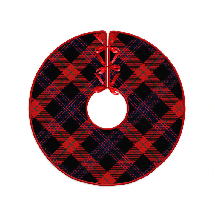 Brown (Broun) Modern Clan Badge Tartan Christmas Tree Skirt