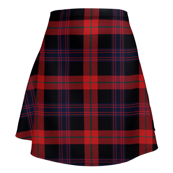Brown (Broun) Modern Clan Badge Tartan Flared Skirt