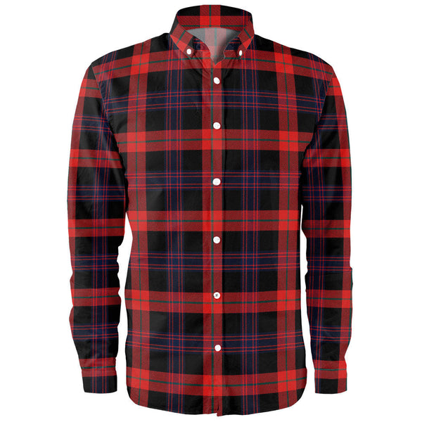 Brown (Broun) Modern Clan Badge Tartan Long Sleeve Shirt