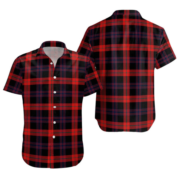 Brown (Broun) Modern Clan Badge Tartan Short Sleeve Shirt
