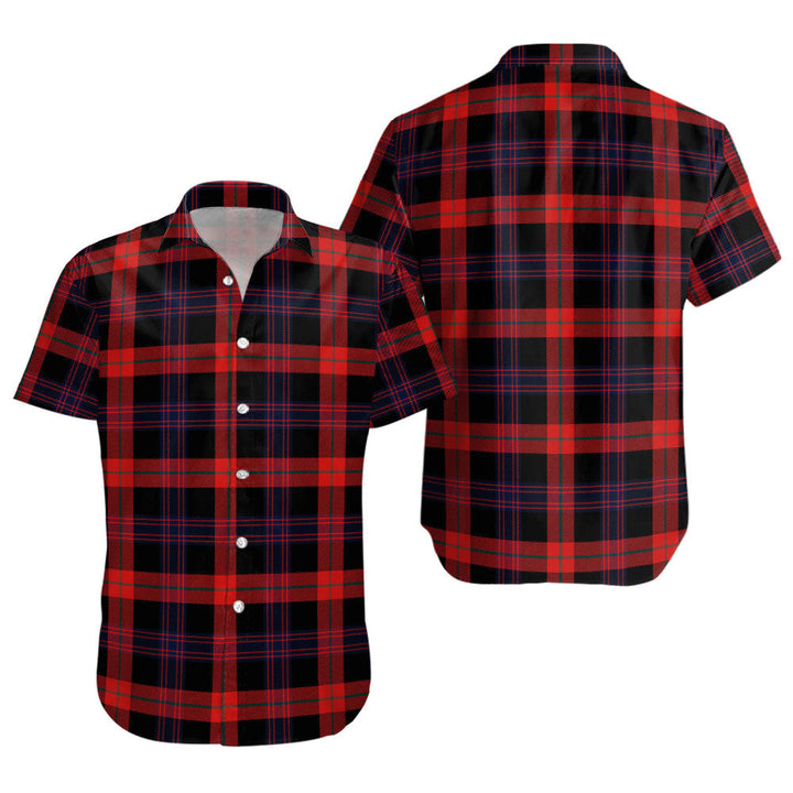 Brown (Broun) Modern Clan Badge Tartan Short Sleeve Shirt
