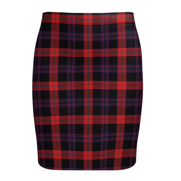 Brown (Broun) Modern Tartan Fitted Skirt