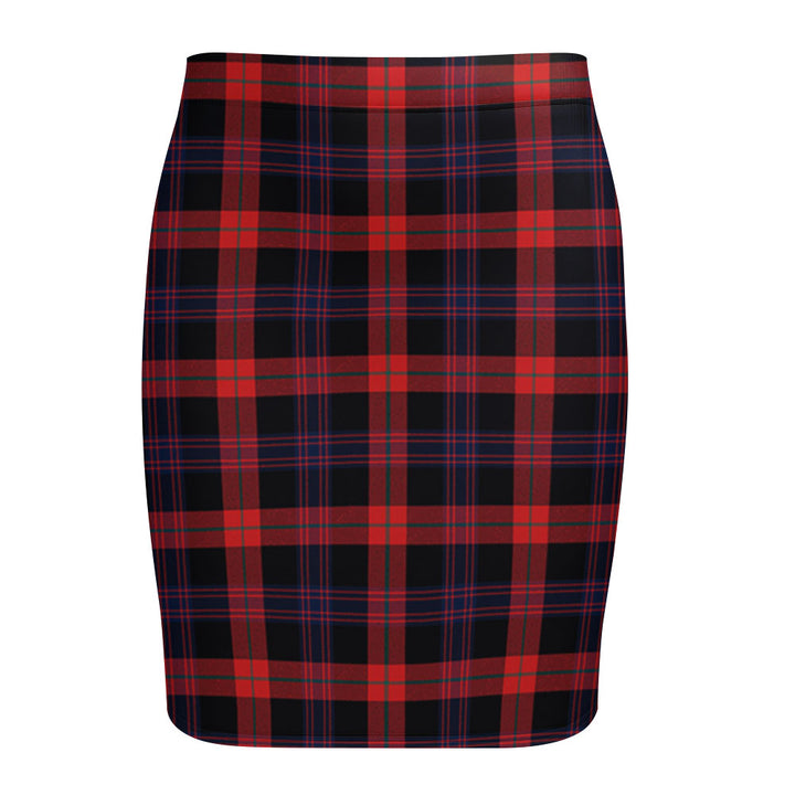 Brown (Broun) Modern Tartan Fitted Skirt