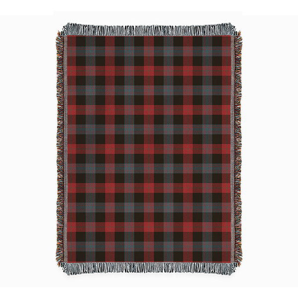Brown (Broun) Weathered Clan Badge Tartan Woven Blanket