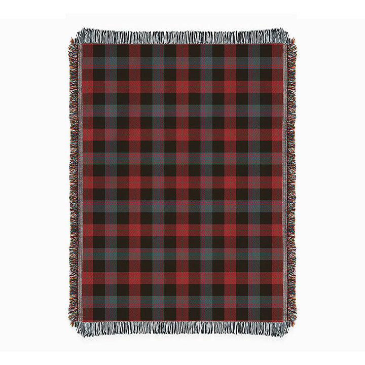 Brown (Broun) Weathered Clan Badge Tartan Woven Blanket