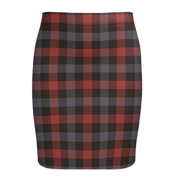 Brown (Broun) Weathered Tartan Fitted Skirt