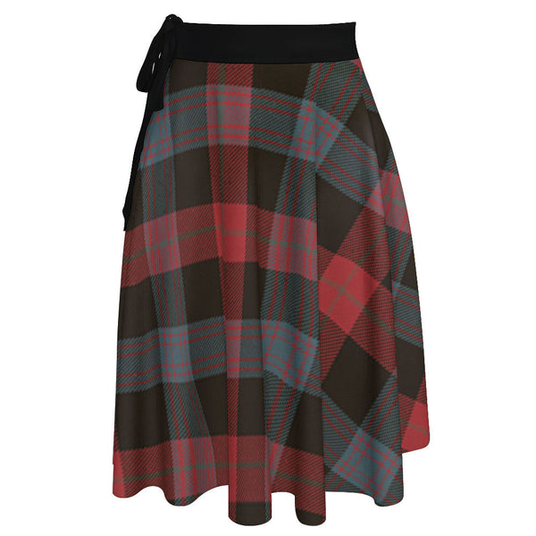 Brown (Broun) Weathered Tartan Wrap Skirt
