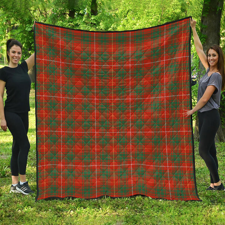 Bruce Ancient Clan Badge Tartan Premium Quilt