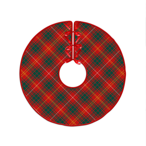 Bruce Modern Clan Badge Tartan Christmas Tree Skirt