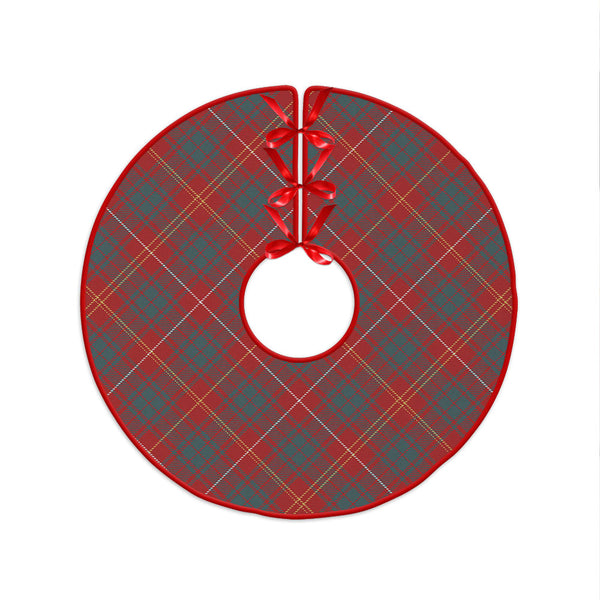 Bruce Weathered Clan Badge Tartan Christmas Tree Skirt