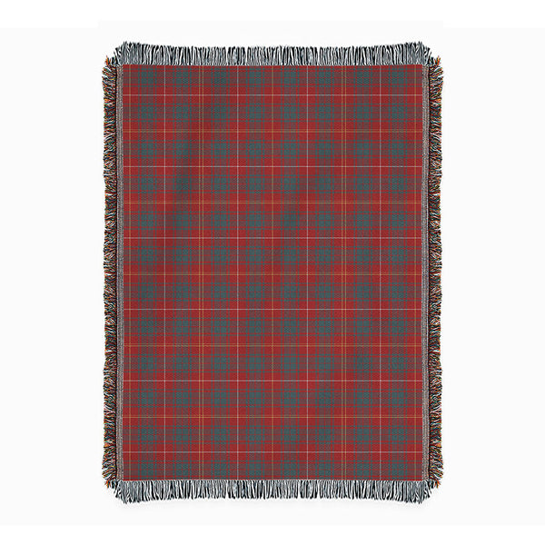 Bruce Weathered Clan Badge Tartan Woven Blanket