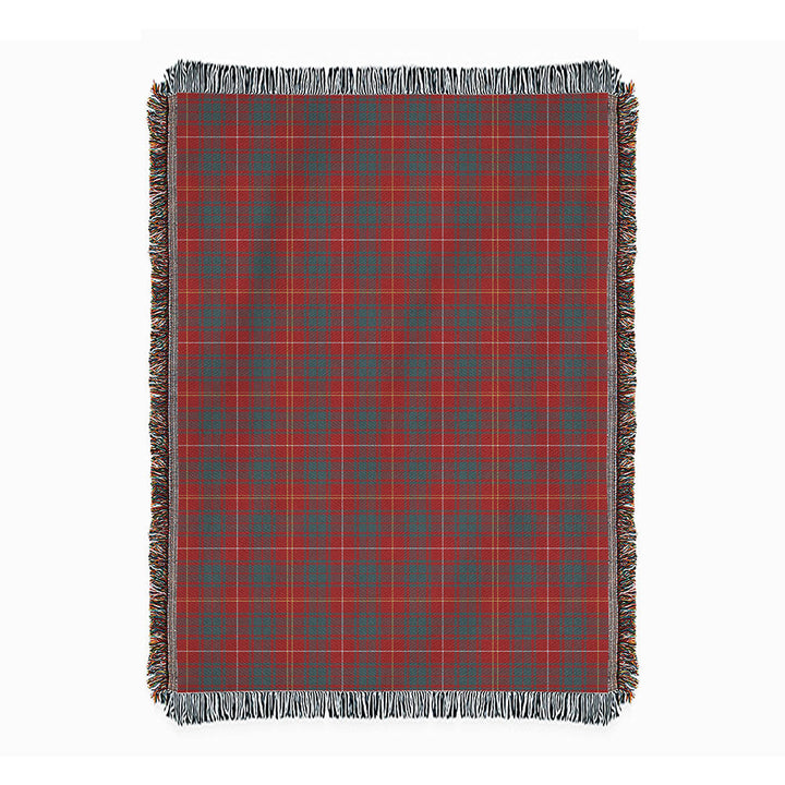 Bruce Weathered Clan Badge Tartan Woven Blanket