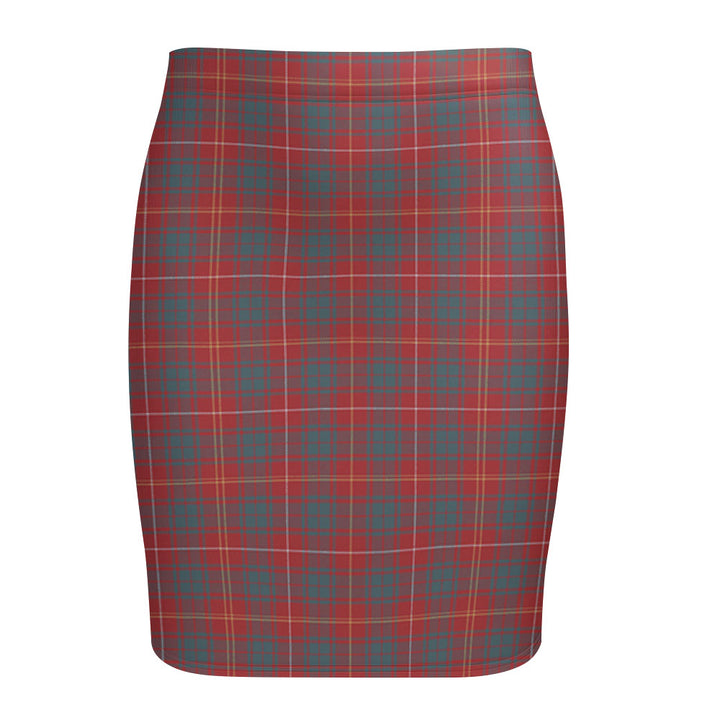 Bruce Weathered Tartan Fitted Skirt