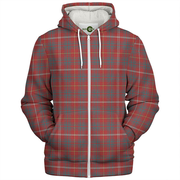 Bruce (Vestiarium Scoticum) Weathered Tartan Sherpa Hoodie