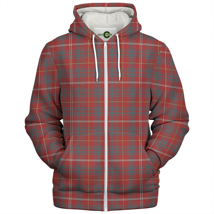 Bruce (Vestiarium Scoticum) Weathered Tartan Sherpa Hoodie