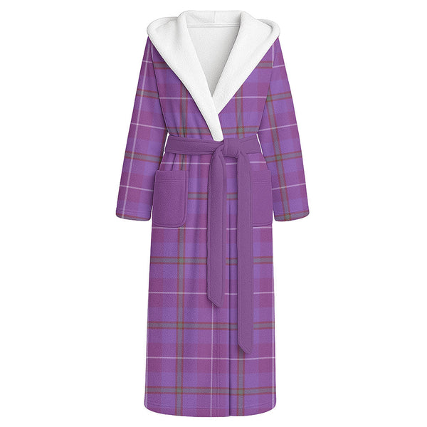 Bryson Ancient Clan Badge Tartan Flannel Hooded Bathrobe