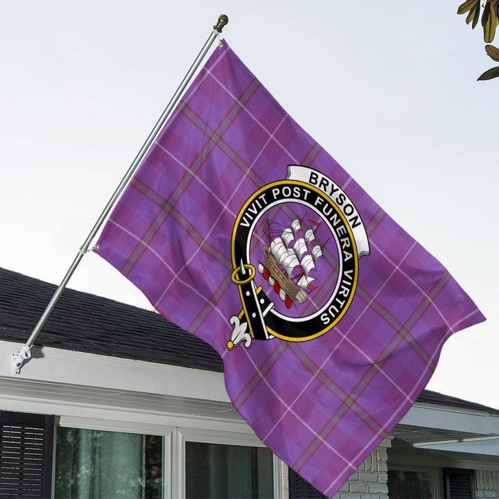 Bryson Ancient Clan Badge Tartan House Flag