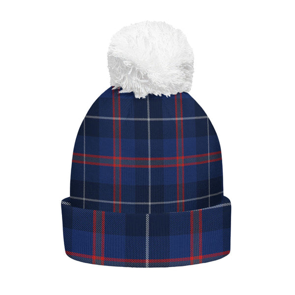 Bryson Modern Clan Badge Tartan Bobble Beanie Hat