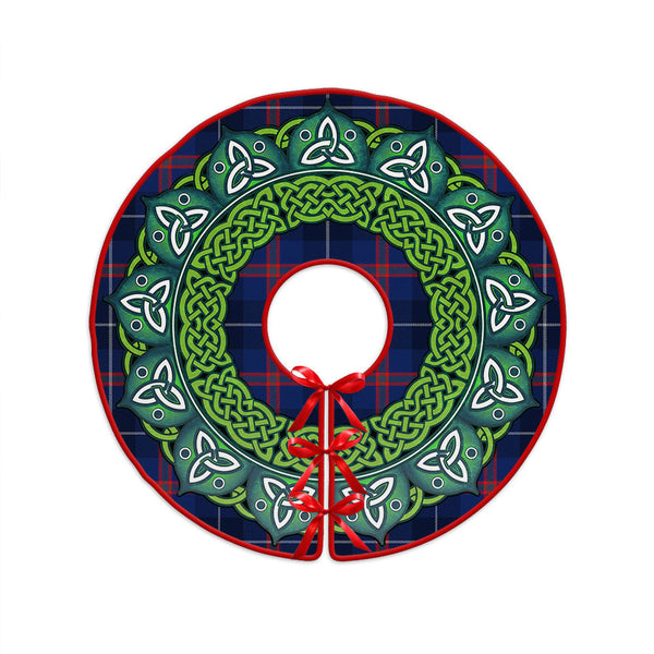 Bryson Modern Clan Badge Tartan Christmas Tree Skirt Heritage Holiday Decor