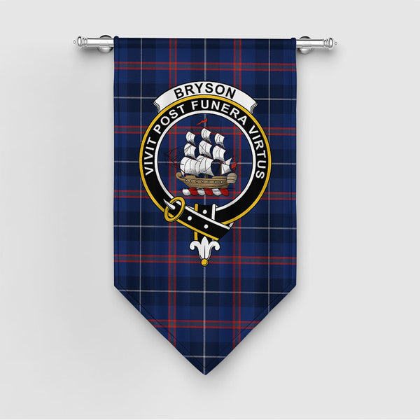Bryson Modern Clan Badge Tartan Gonfalon