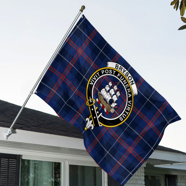 Bryson Modern Clan Badge Tartan House Flag