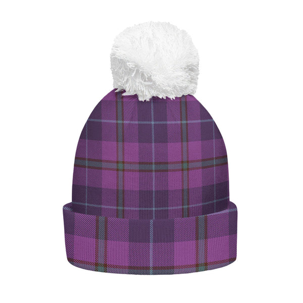 Bryson Weathered Clan Badge Tartan Bobble Beanie Hat