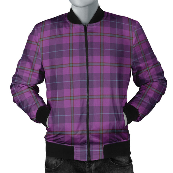 Bryson Weathered Clan Badge Tartan Bomber Jacket