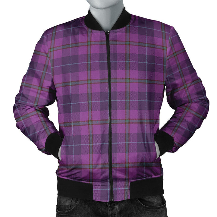 Bryson Weathered Clan Badge Tartan Bomber Jacket