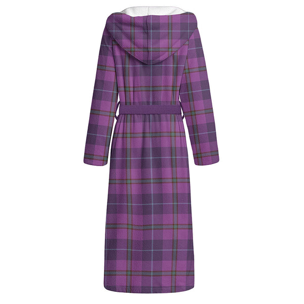 Bryson Weathered Clan Badge Tartan Flannel Hooded Bathrobe