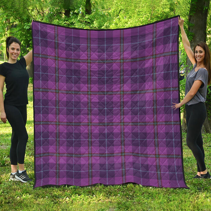 Bryson Weathered Clan Badge Tartan Premium Quilt