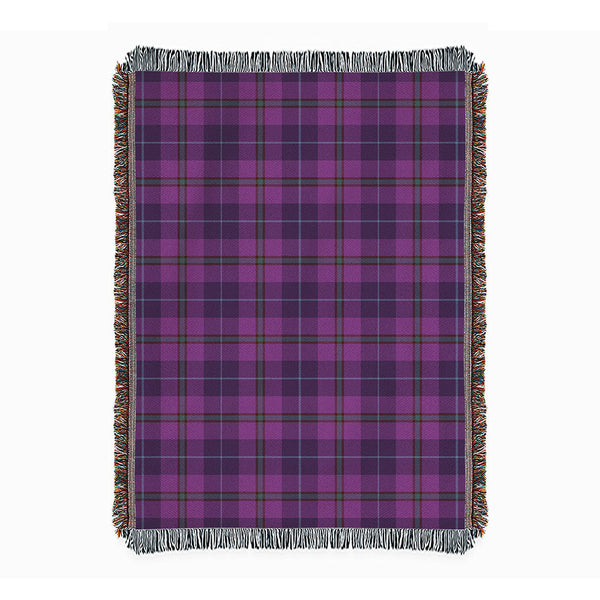 Bryson Weathered Clan Badge Tartan Woven Blanket